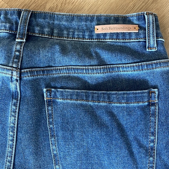 Soft Surroundings Classic Denim Straight Leg Jeans Size 8 - Picture 6 of 6